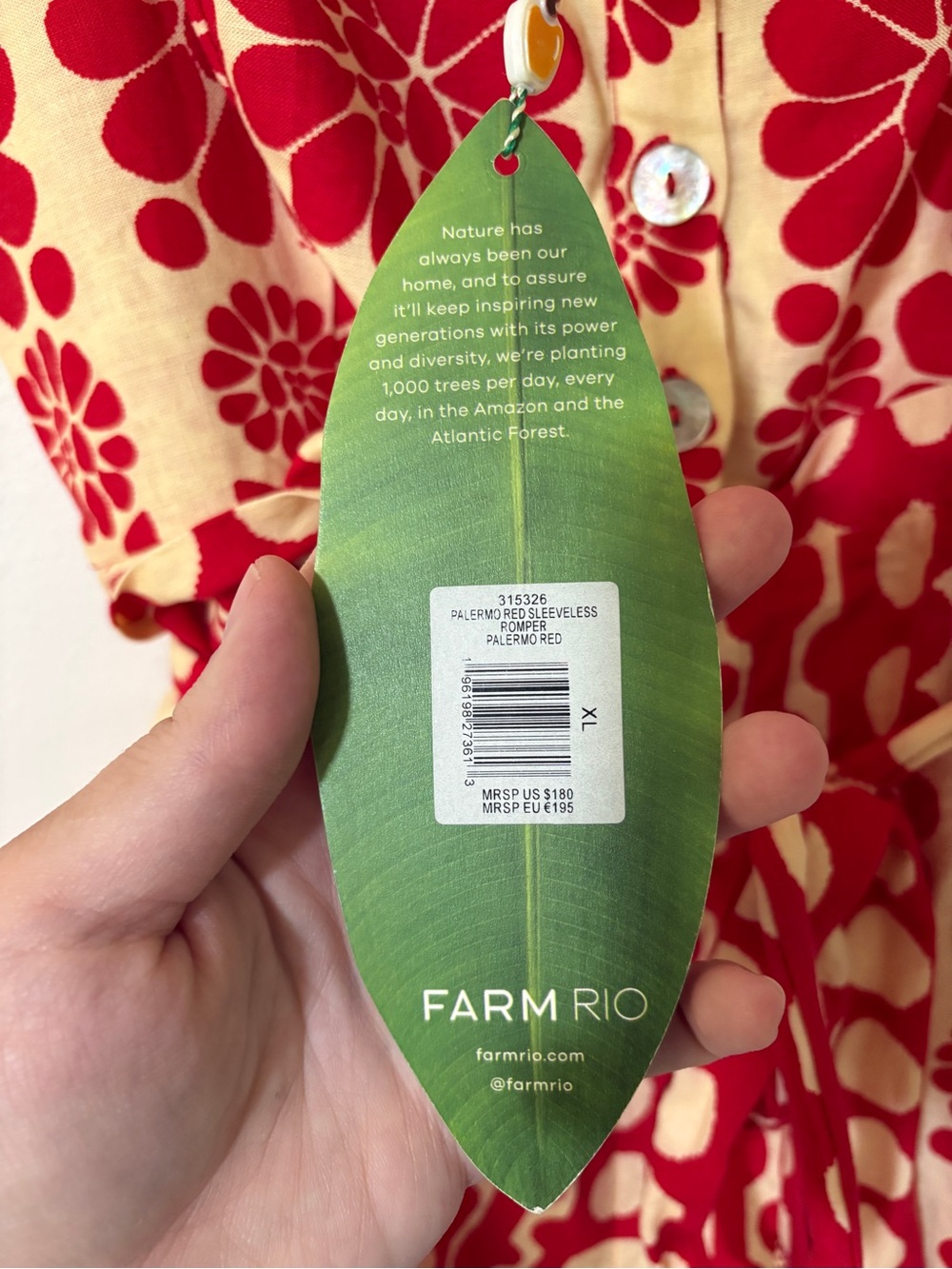 FARM Rio Palermo Linen Blend Romper - Picture 8 of 14